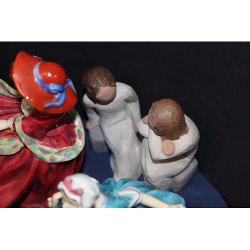 53 - Royal Doulton, and other, figures to include Top O' The Hill, Lydia, Loretta, Delight, Francince, et...