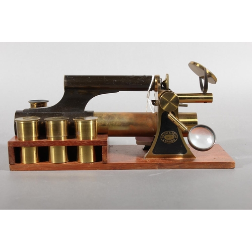 6 - Smith & Beck of London mahogany cased microscope....