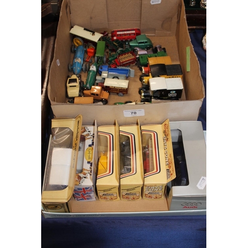 70 - Model vehicles and cars to include Days Gone, Models of Yesteryear, and others.
