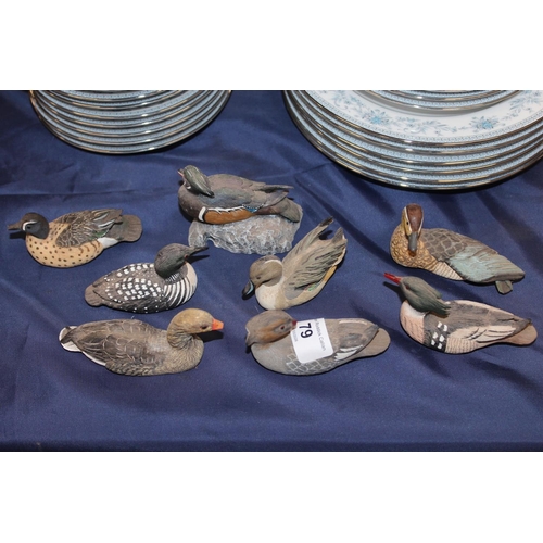 79 - Danbury Mint Wildfowl Showcase duck and geese models.
