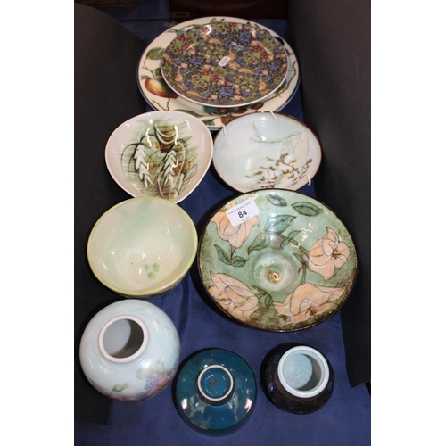 84 - Pottery bowl, Scottish Pottery bowls and dishes, etc.