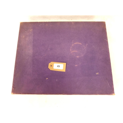 49 - Album - Thoroughbred Horses. A fine oblong quarto album in purple morocco for Asprey & outer box... 