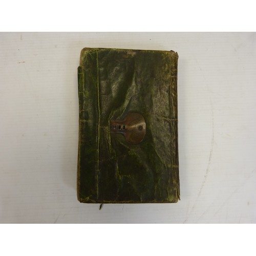 100 - WAINWRIGHT ELIZABETH.  Early 18th century manuscript recipe book.  A Queen Anne period 8vo volume cl... 