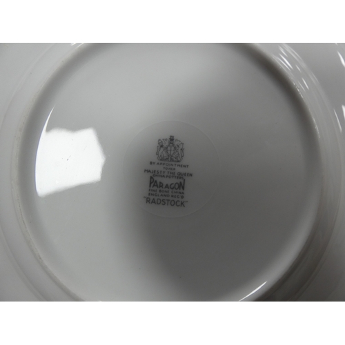 1 - Four cartons containing various Paragon china teawares to include 'Rockingham', 'Radstock' and 'Fasc...