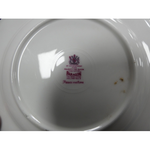 1 - Four cartons containing various Paragon china teawares to include 'Rockingham', 'Radstock' and 'Fasc...