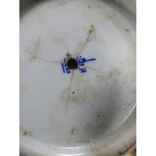 14 - Glassware and ceramics to include a Minton 'Haddon Hall' pattern teapot, Japanese vases (a/f), Orien...