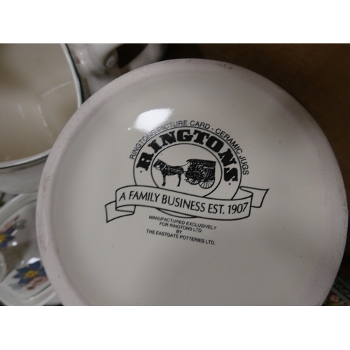 2 - Two cartons containing Portmeirion china tea and dinnerwares to include 'Florabunda' and 'Botanic Ga...