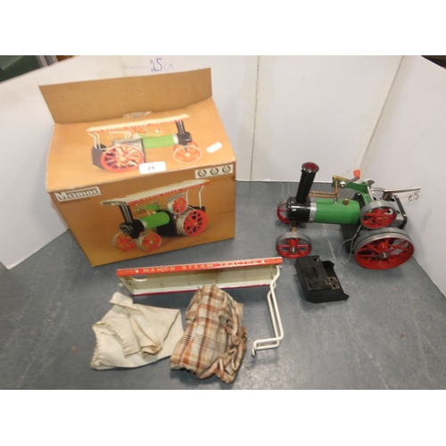 25 - Mamod steam tractor, in original fitted box....