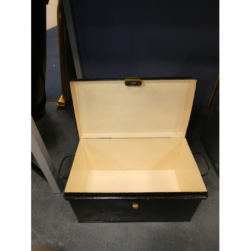 28 - Two toleware boxes.&nbsp; (2)...