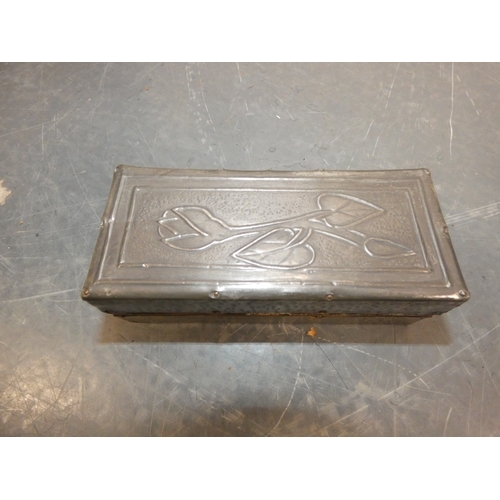 46 - Carton containing carved camphorwood portable box, 19th century mother of pearl inlaid tea caddy, pi...