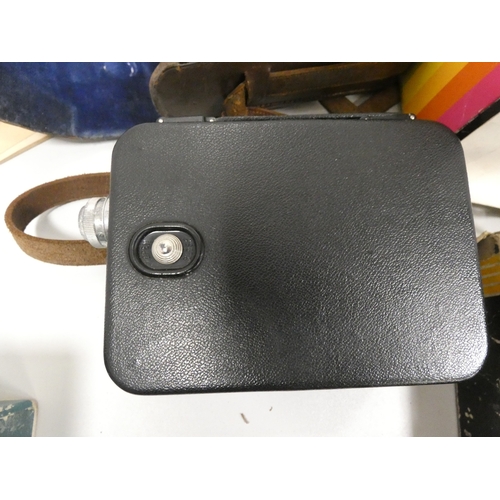 48 - Group of cameras to include Emi K, Polaroid, Kodak Junior Six-20 series II, Werra, cine-type camera ...