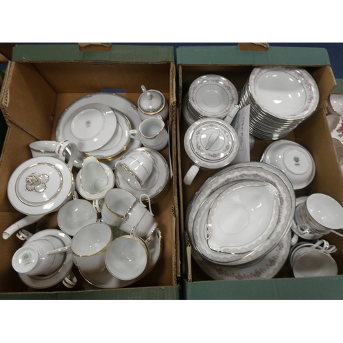 5 - Two cartons containing Noritake china tea, coffee and dinnerwares to include 'Glenabbey' and 'Glenwo...