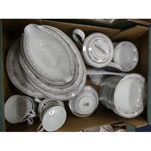 5 - Two cartons containing Noritake china tea, coffee and dinnerwares to include 'Glenabbey' and 'Glenwo...