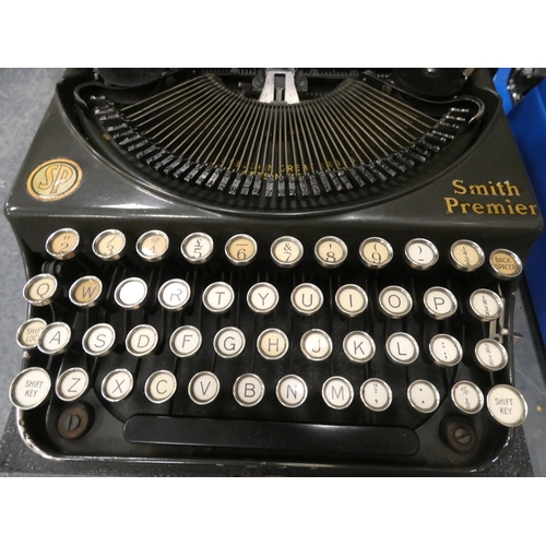 51 - Silver-Reed Silverette II typewriter and Smith Premier typewriter, both cased....