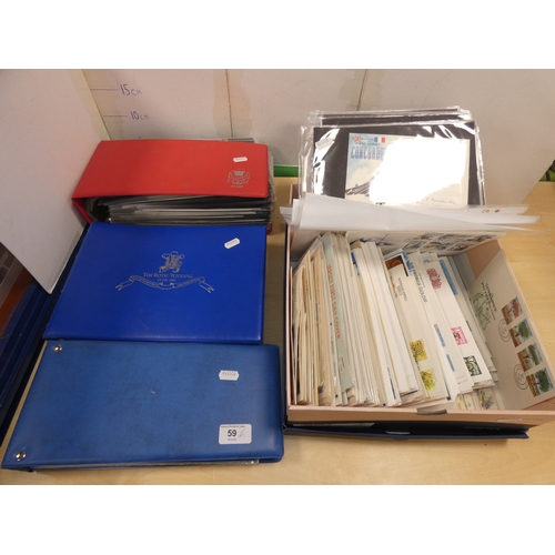 59 - Collection of first day covers to include Royal Wedding 1981, Queen Elizabeth II, railways, Concorde...