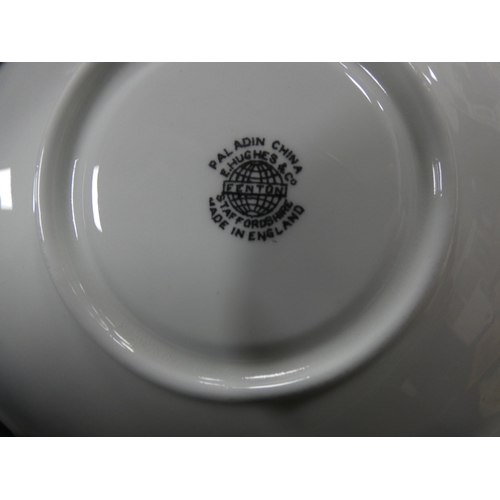 7 - Three cartons containing green and white china teawares to include Royal Staffordshire, Rosina, Art ...