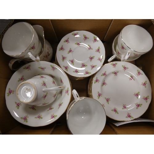 9 - Three cartons containing Duchess china floral decorated teawares....