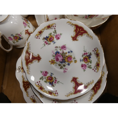 9 - Three cartons containing Duchess china floral decorated teawares....