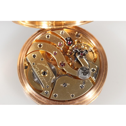 177 - 18ct yellow gold Patek Phillipe Genève chronometro gondolo, the white enamel dial with Roman Numeral... 