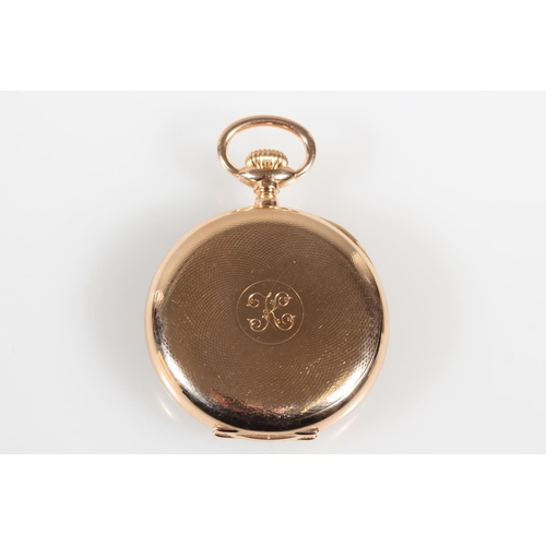 177 - 18ct yellow gold Patek Phillipe Genève chronometro gondolo, the white enamel dial with Roman Numeral... 