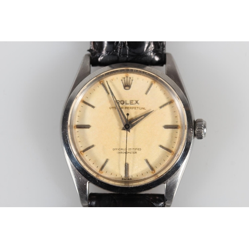 178 - Gents Rolex Oyster-Perpetual wristwatch, the champagne coloured dial with baton marker chapter ring,... 