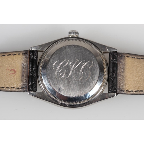 178 - Gents Rolex Oyster-Perpetual wristwatch, the champagne coloured dial with baton marker chapter ring,... 