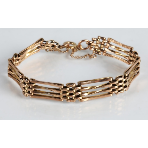 100 - 9ct gold chain bracelet, 7g
