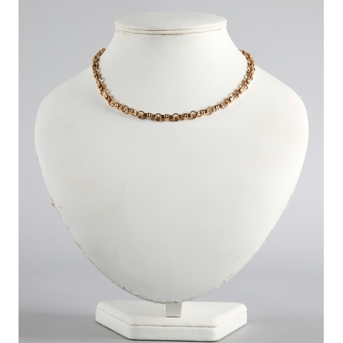 65 - 9ct gold chain necklace, 12.8g