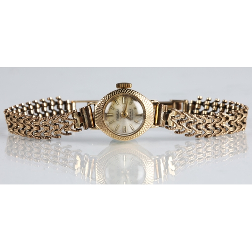 74 - 9ct gold vintage ladies wristwatch, gross weight 11.4g