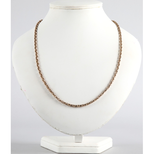 97 - 9ct gold chain necklace, 16.5g