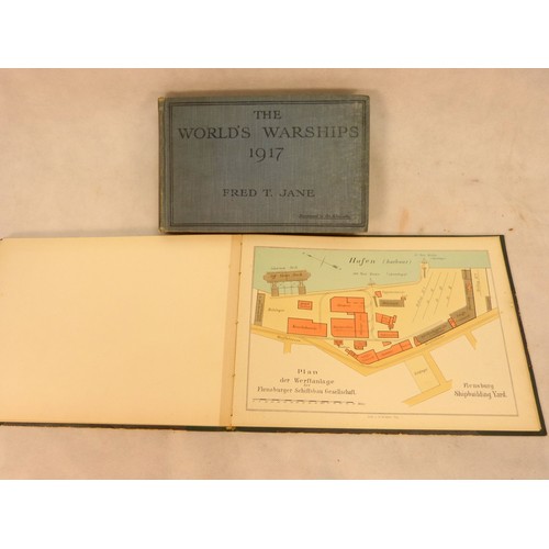 59 - FLENSBURGER SCHIFFSBAU-GESELLSCHAFT.  1872-1897 commemorative vol. with col. charts, plan & diag... 