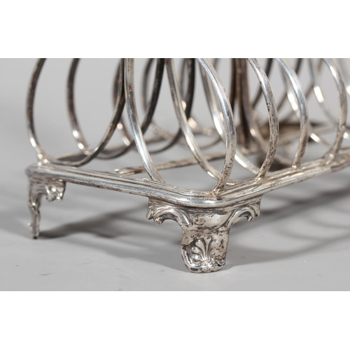 Victorian silver seven bar toast rack by Henry Wilkinson & Co ...