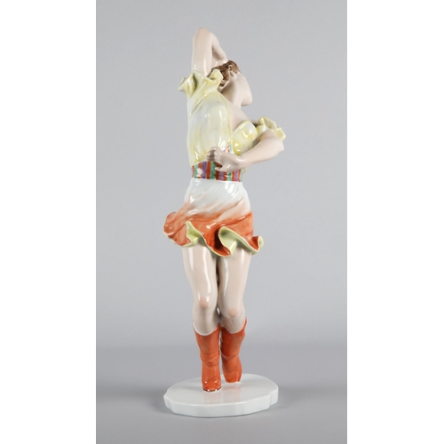 1 - Rosenthal Porcelain figure of a dancer by Ursula Deinert, 36cm h