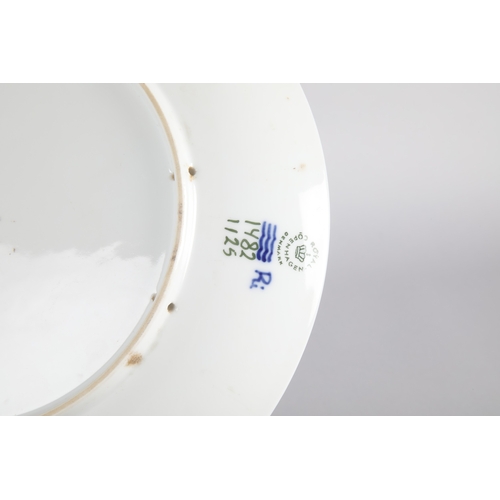 12 - Royal Copenhagen floral wall plate, 25cm dia.