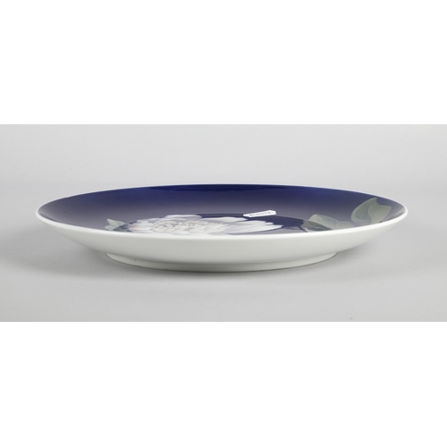 12 - Royal Copenhagen floral wall plate, 25cm dia.