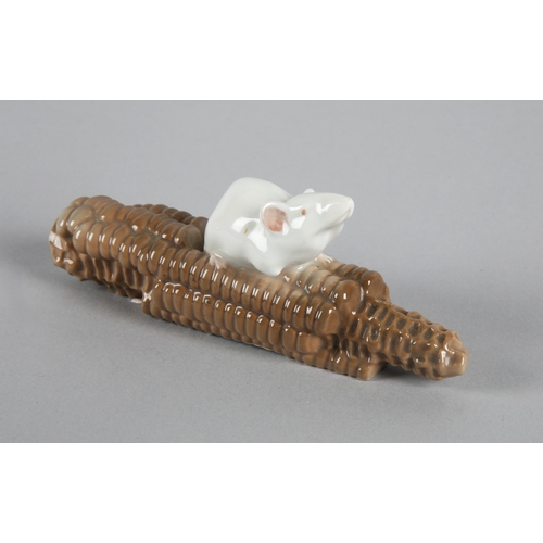19 - Royal Copenhagen &lsquo;Mouse on Corn Cob&rsquo; figure, model 512, length 13cm.