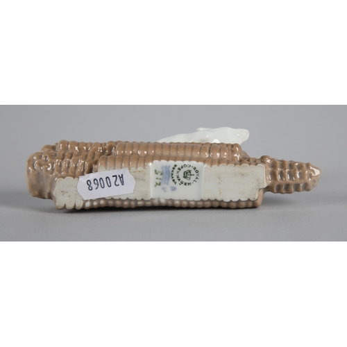 19 - Royal Copenhagen &lsquo;Mouse on Corn Cob&rsquo; figure, model 512, length 13cm.