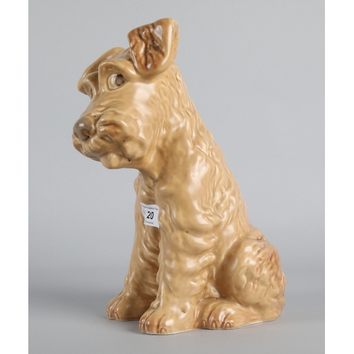 20 - Sylvac Terrior Dog figure, 29cm h.