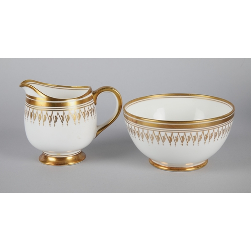 21 - Royal Albert gold patterned tea service.