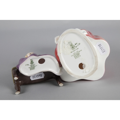 3 - Two Royal Doulton figures to include 'Masquerade' HN2250, and 'Affection' HN2236 (2)