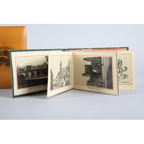 33 - Five Mauchline Ware binded books and albums (5).