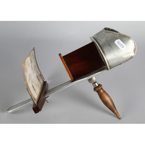 42 - Antique stereoscope with collection of photo cards
