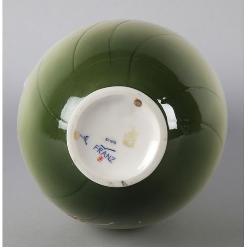 45 - Franz Porcelain Butterfly vase, stands 39cm h.