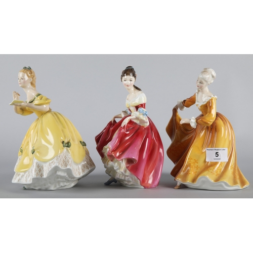5 - Three Royal Doulton figures to include Kirsty HN2381, The Last Waltz HN2315, and Southern Belle HN22... 