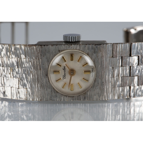 61 - 9ct white gold Chevalier ladies wristwatch, gross weight 34.5g