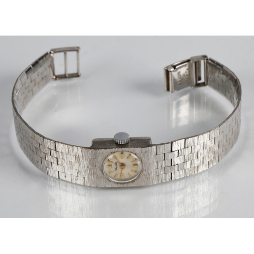 61 - 9ct white gold Chevalier ladies wristwatch, gross weight 34.5g
