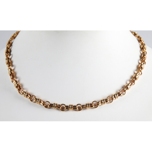 65 - 9ct gold chain necklace, 12.8g
