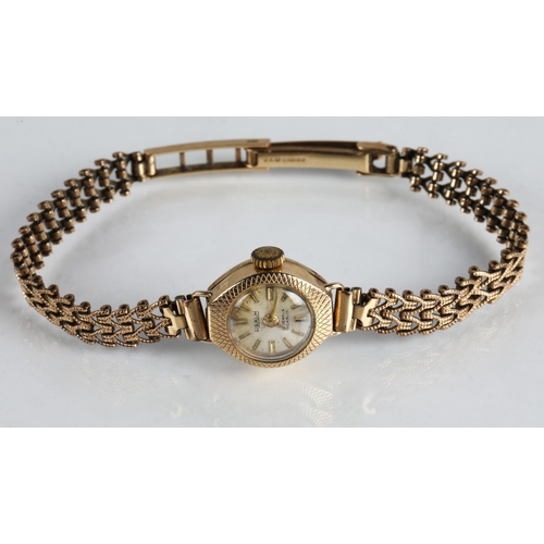 74 - 9ct gold vintage ladies wristwatch, gross weight 11.4g