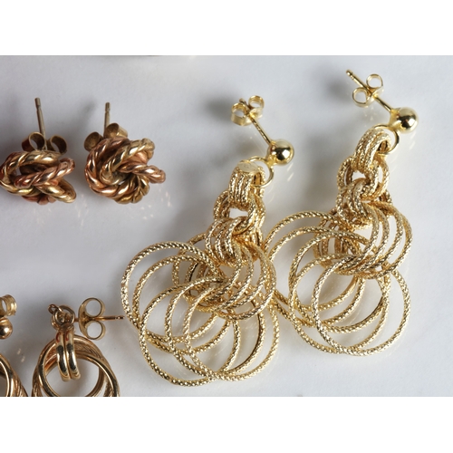 79 - 9ct gold earrings, gross weight approx. 15.5g
