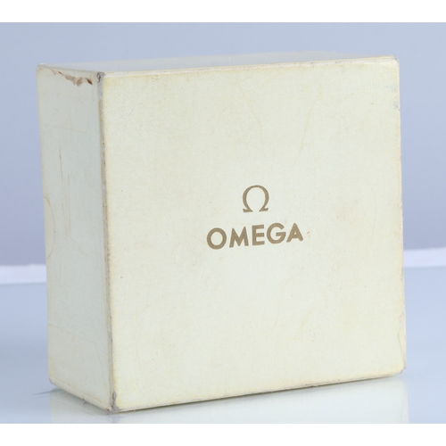 80 - Gents 9ct gold cased Omega Automatic wristwatch on leather strap, boxed